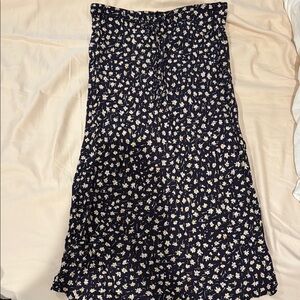 Floral Navy Skirt Madewell